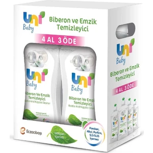 Uni Baby Biberon ve Emzik Temizleyici Avantaj Paket 4lü