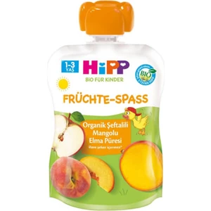 Organik Şeftalili Mangolu Elma Püresi 100 gr