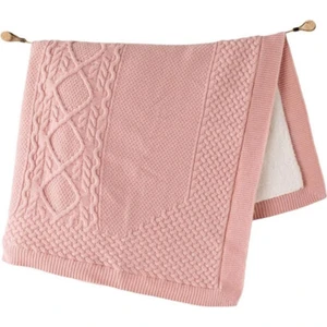 Battaniye Triko 95x85 cm Pembe