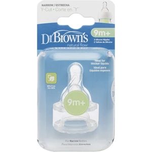 Dr. Brown's Options Dar Ağız Silikon Biberon Emziği 2li 9+ Ay Y Kesim