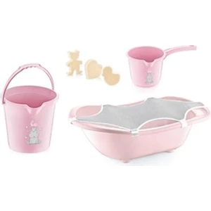 Baby Jem Bebek Banyo Seti 5 Parça Mat Pembe