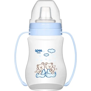 Wee Baby Antikolik Akıtmaz Kulplu PP Bardak 250 ml Mavi