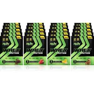 Run Nutrition Whey Protein Saşe 660gr - 20 Adet X 33gr (4 Aromalı) + Hediyeli