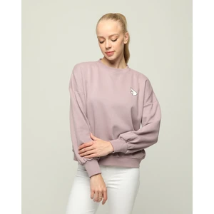 Owut Collection Bisiklet Yaka Uzun Kol Oversize Özel Kumaş Sweatshirt