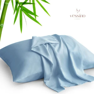 Vessino Home Pamuklu 2'li Kapaklı Yastık Kılıfı 50X70 cm Runforce Kumaş Yastık Yüzü Astarı