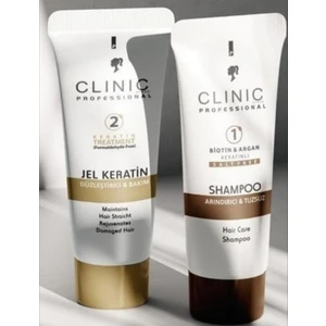 Keratin Düzleştirici Bakım – Arındırıcı Şampuan & Jel 2’li Set | 2x100 ml