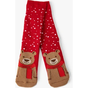 Yılbaşı Desenli Havlu Çorap