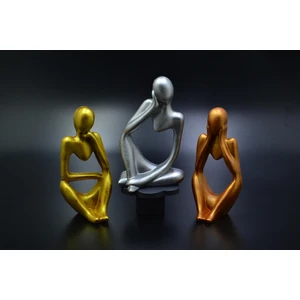 3 Lü Biblo Set Düşünen Kadın