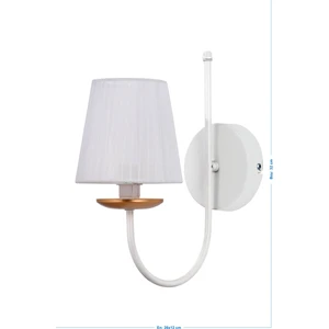 Özpolat Aydınlatma Tuğra Aplik Beyaz (Beyaz Şapkalı)