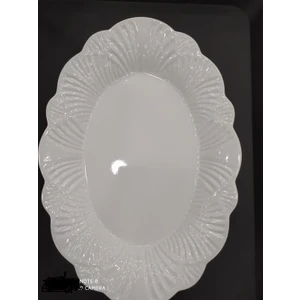 2 Adet 28X20 cm Melamin Kırılmaz Kayık Salata Tabağı Servis Tabağı Yemek Meze Tabağı 3