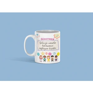 Nino Store Öğretmenler Gününe Özel Gelecek Umutla Baskılı Hediyelik Kupa Bardak