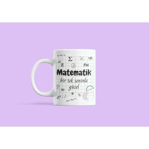 Nino Store Öğretmenler Gününe Özel Matematik Temalı Baskılı Hediyelik Kupa Bardak