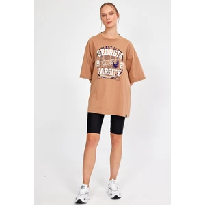 Alexander Gardi Baskılı Oversize T-Shirt (E23-0046 01)