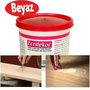 Ece Dekor Ahşap Kapı Mobilya Tamir ve Dolgu Macunu Beyaz 200 Gr.