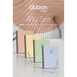 Note Maxi Defter Spiralli 4 Lü Set