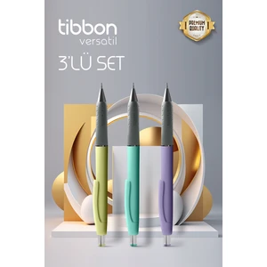 Versatil Uçlu Kalem 0.7 mm 3 Lü Set (Sarı Turkuaz Mor)