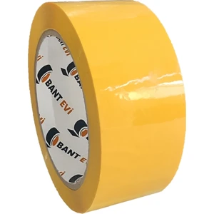 Bant Evi Sarı Koli Bandı 45mmx100m Renkli Koli Bantı Sarı Renk Hotmelt Yapışkanlı