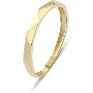 Kairos Jewelry 14 Ayar Altın Üçgen Desen Yüzük KRS094-14GR