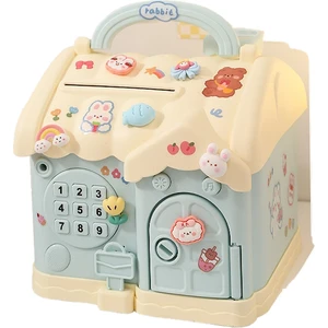 Suihan Tribe Kumbara Çocuk Hediye Tavşan Evi Para Depolama Güvenli Şifre Kutusu (Yurt Dışından)