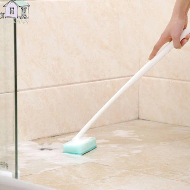 Pandoraplanet Yüksek Kaliteli Sünger Uzun Saplı Fırça Sünger Yıkama Banyo Temizleme Fırçası Banyo