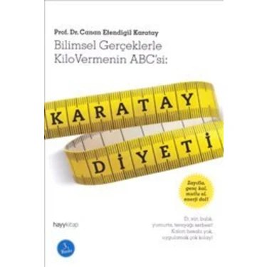 Hayy Kitap Karatay Diyeti - Canan Efendigil Karatay, 160 Sayfa Hobi Kitabı, Türkçe Yayın,