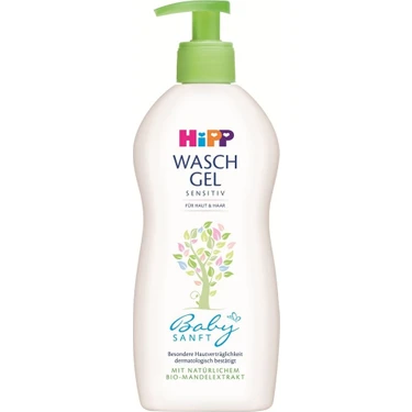 Hipp Babysanft 400 ml Bebek Saç ve Vücut Banyo Jeli Organik Badem Özü ile Hassas Ciltler
