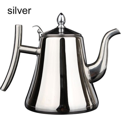 B Altın 1.5l 1/1.5/2l Çaydanlık Filtreli Altın Kalın Paslanmaz Çelik Su Isıtıcısı Otel Cezve Restoran Indüksiyon Ocak Çaydanlık (Yurt Dışından)