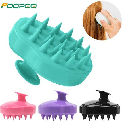 Tip B - Pembe Silikon Şampuan Saç Derisi Saç Masaj Başlığı Vücut Saç Derisi Masaj Fırçası Tarak Saç Yıkama Tarağı Duş Fırçası Banyo Spa Masaj Fırçası (Yurt Dışından)