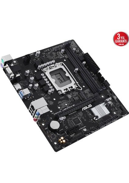 PRIME H610M-R-SI Intel H610 DDR5 5600 LGA1700 DP HDMI VGA M2 USB3.2 mATX - Beyaz Kutu (PRIME H610M-R-SI) Anakart