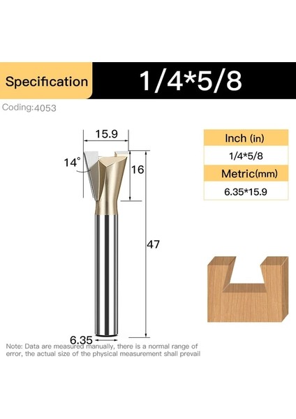4053 Huhao Kırlangıç Ortak Yönlendirici Bit Ahşap 12.7mm Shank Ağaç Işleme Freze Kesicisi Tungsten Çelik Gravür End Mill Marangozluk Aletleri (Yurt Dışından)