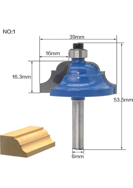 No8 1 Adet 6mm Shank Ahşap Freze Ucu Düz Uç Freze Düzeltici Temizleme Gömme Trim Köşe Yuvarlak Koy Kutusu Uçları Araçları Freze Kesici (Yurt Dışından) indirimleri