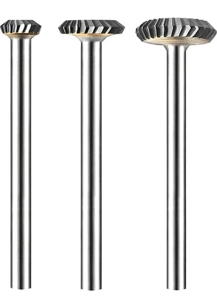 Y0602M03 Y Tipi Karbür Döner Dosya Ark Disk Şeklinde Tungsten Çelik Taşlama Kafası Planya Freze 3mm Kolu Y0602 Y1203 Y1602M03 (Yurt Dışından) modelleri
