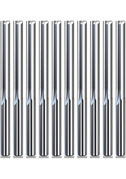 3.175X25X45 10 Adet/grup 2A 3.175 4 6mm Cnc Gravür Kesiciler Iki Flüt Düz Freze Uçları Ahşap Karbür Frezeler Kesme Freze Aletleri (Yurt Dışından)