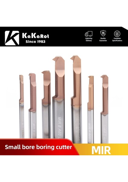 Mır 5 A60 L22 Kakarot Mır Delme Kesici Diş Kaplamalı Karbür Mini Iç Torna Turing Aracı Kopyalama Küçük Delik Tungsten Çelik Alaşımı (Yurt Dışından)