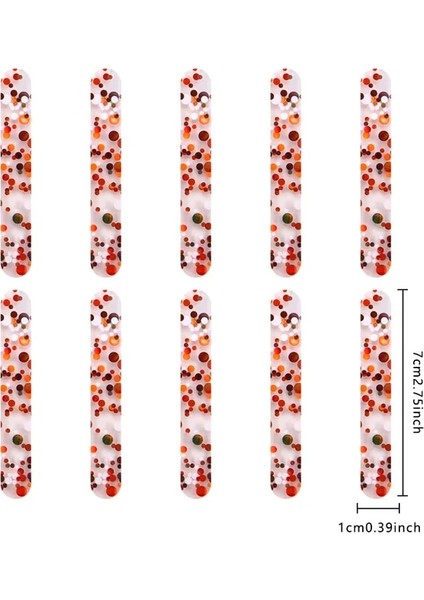 J 10 Adet Gıda Sınıfı Akrilik Dondurma Payet Çubukları Yeni Yaz Ev Yapımı Popsicle Aksesuarları Yeniden Kullanılabilir Yaratıcı Mutfak Modeli Sopa (Yurt Dışından)