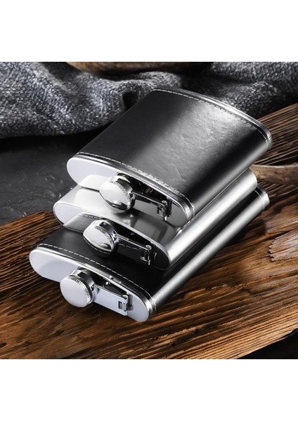 8 Oz Kartal Gıanxı Açık Paslanmaz Çelik Cep Şişesi Şarap Viski Potu Deri Taşınabilir Seyahat Şişesi Alkol Drinkware (Yurt Dışından)