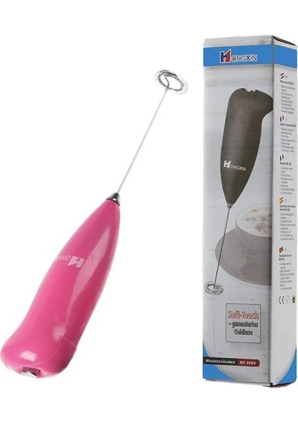 Pembe Elektrikli Süt Köpürtücü Taşınabilir Blender El Mini Mutfak Içecek Köpürtücü Kahve Makinesi Yumurta Çırpıcı Kreması Çırpma Köpüklü Araçları (Yurt Dışından)