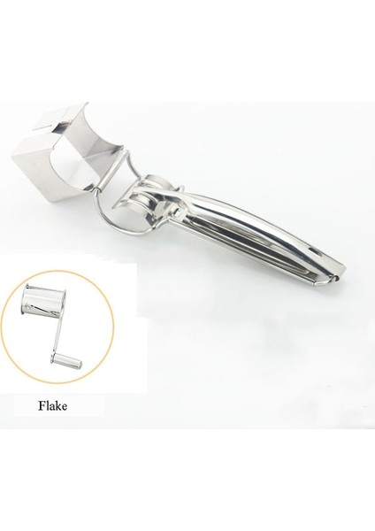Flake Upors Plastik El-Krank Peynir Rendesi Döner Zencefil Dilimleme Rendesi Çikolata Için Paslanmaz Çelik Varil ile Kesici (Yurt Dışından)