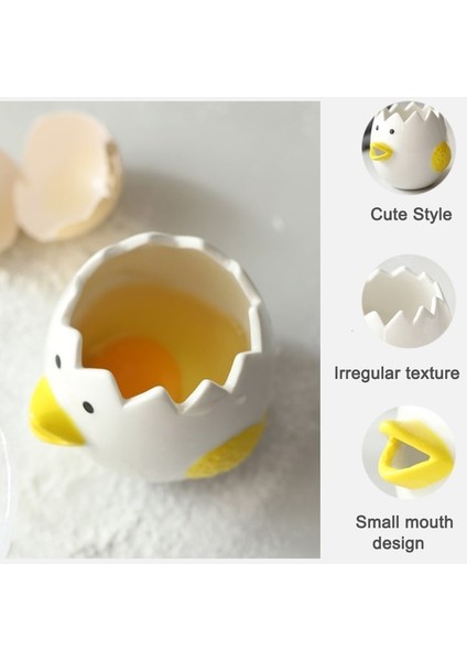 1 Adet Yaratıcı Seramik Yumurta Bölücüler Yumurta Sarısı Beyaz Ayırıcı Araçları Mutfak Alet Pişirme Aracı Ev Kullanımı Mutfak Temel Dropshipping (Yurt Dışından) modelleri