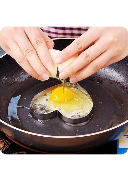 4 Delik-Çiçek Kızarmış Yumurta Gözleme Şekillendirici Komik Yumurta Kalıp Yapışmaz Omlet Yumurta Kalıp Yumurta Tutucu Kızartma Yumurta Pişirme Araçları Mutfak Aksesuarları (Yurt Dışından)