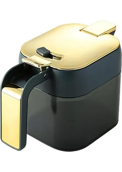 Altın Baharat Kutusu Konteyner Kavanoz Tuz Biber Baharat Organizatör Domates Salatası Ketçap Şişesi Mutfak Malzemeleri Depolama Seti Baharat Öğle Yemeği Kutusu (Yurt Dışından)