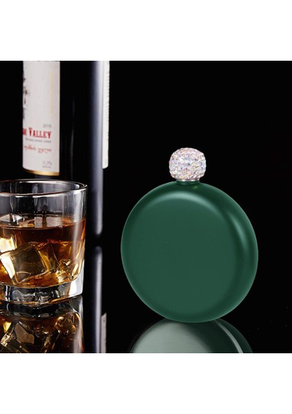 F Likör Cep Şişesi Bayan Taşınabilir Şarap Sürahisi Paslanmaz Çelik Alkol Şişesi Yaratıcı Kristal Kapaklı Drinkware Şişe Yenilik Cep Şişesi (Yurt Dışından) indirimleri