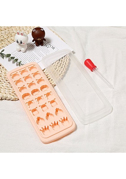 F Yaratıcı Mini Icecube Buz Kalıbı Kalıp Dıy Meyve Yapımı Küçük Kareler Yumuşak Şeker Jöle Puding Buz Yapım Makinesi Yeniden Kullanılabilir Bar Parti Aletleri (Yurt Dışından)