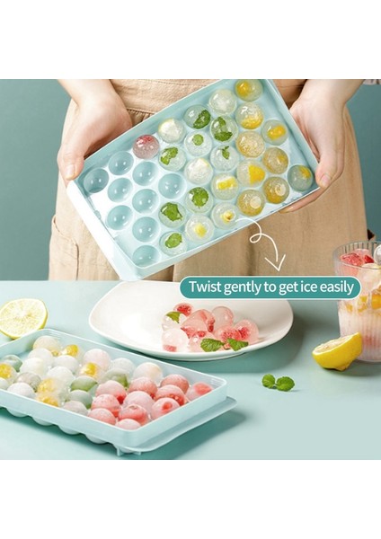 Pembe 17X10CM Ev Yapımı Buz Topu Buz Izgara Kalıp Gıda Sınıfı Malzeme Basın Yuvarlak Buz Küpü Kalıp Yaz Sıcak Satış Buz Kutusu (Yurt Dışından) fırsatları