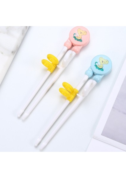 Opp 2 Öğrenme Çubuk 1 Çift Çocuklar Eğitim Düzeltme Çin Çubuklarını Öğrenci Sevimli Kedi Bebek Çocuk Plastik Mutfak Sofra (Yurt Dışından)