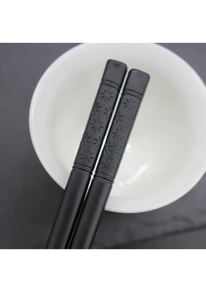 K-1 Çift-Mh 1 Çift Çin Yemek Çubukları Sofra Gıda Sopa Alaşım Chopstickd Catering Suşi Çubukları Kaymaz Ev Mutfak Eşyaları (Yurt Dışından)