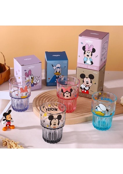 Winnie 301-400ML 2023 Yeni Disney Fincan Sevimli Karikatür Mickey Minnie Mouse Lotso Daisy Kalınlaşma Cam Su Bardağı Çift Duvar Cam Bardak (Yurt Dışından)