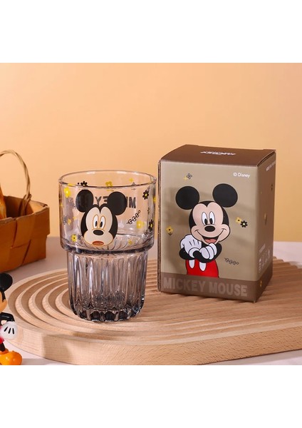 Winnie 301-400ML 2023 Yeni Disney Fincan Sevimli Karikatür Mickey Minnie Mouse Lotso Daisy Kalınlaşma Cam Su Bardağı Çift Duvar Cam Bardak (Yurt Dışından)