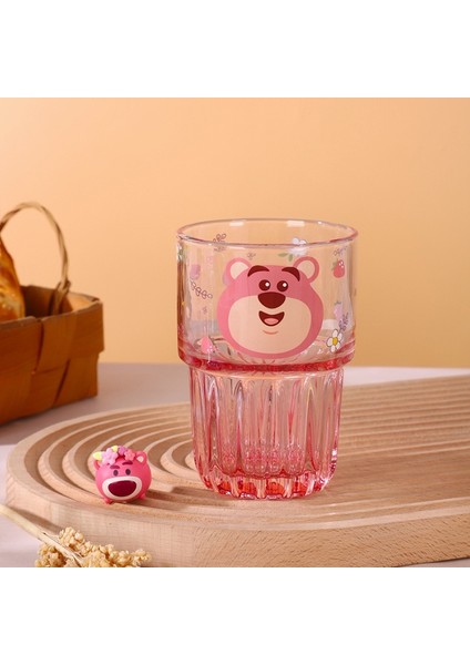 Winnie 301-400ML 2023 Yeni Disney Fincan Sevimli Karikatür Mickey Minnie Mouse Lotso Daisy Kalınlaşma Cam Su Bardağı Çift Duvar Cam Bardak (Yurt Dışından)