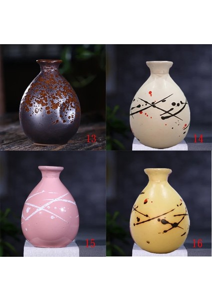 Stil 7 500 ml Sake Dağıtım Karaf Likör Isıtıcı Ev Seramik Şişe Barware Flagon Küçük Stoup Tek Mantarlı Pot (Yurt Dışından)